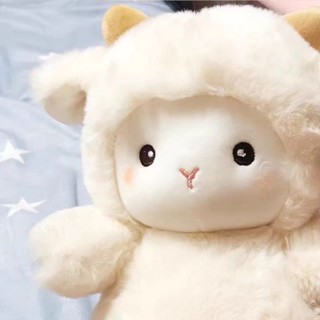 🚚臺現🚚 可愛 波克小羊 公仔 毛絨玩具 解壓 治癒 布娃娃 抱枕 床上睡覺玩偶 生日禮物 送女生