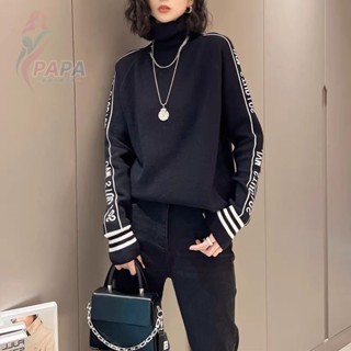 大碼加厚德絨高領打底衫女秋冬季新款寬鬆顯瘦刷毛保暖長袖上衣女 大尺碼上衣 大尺碼衣服 秋季尺碼長袖【PAPA】