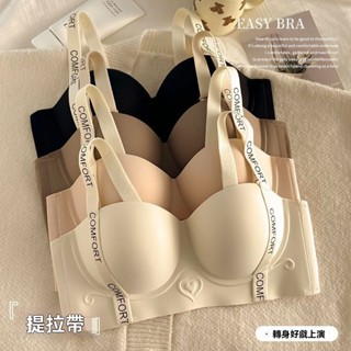 新款無鋼圈無痕內衣女提拉上託收副防下垂調聚攏顯大整型文胸罩