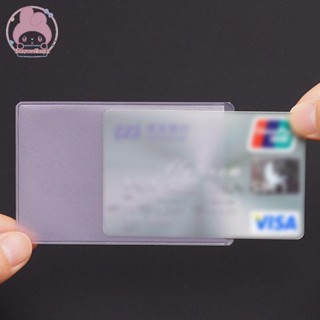 Thewoodfamer 10 件 PVC 透明卡套保護信用卡防水卡夾袋 EN