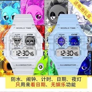 臺灣出貨 節奏盒子手錶 節奏盒子兒童手錶 節奏盒子電子表 石英手錶 格雷西蒙手錶動漫風石英錶潮流學生錶