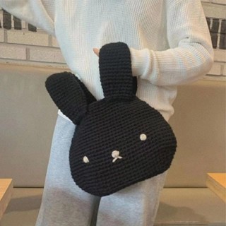 良品優選 自製ins風可愛兔子包手工編織diy材料包送女友禮物手提包 DIY創意生活