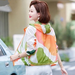 現貨 時尚 防曬外套 女 【店鋪熱銷】夏季新款洋氣連帽防曬服韓版薄款潮流百搭氣質減齡透氣速乾防曬衣