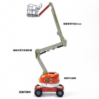 <優品>車模 模型車 汽車模型 閤金模型 玩具車 跑車模型 迴力車 生日禮物 正版凱迪威閤金工程車1:87登高工程車模型