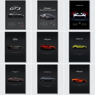 PORSCHE 保時捷 911 GT3 RS 海報數字下載超級汽車帆布海報超級汽車印刷藝術印刷海報家居裝飾牆壁裝飾