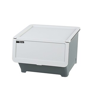 KEYWAY Hello前開直取 整理箱 收納箱 38L 灰 HA380-2