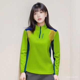 公司貨📣戶外速幹衣女長袖T恤上衣拚色修身顯瘦防曬吸汗透氣運動登山徒步 OXM6