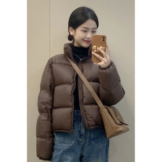 【hot 本舖】 短款三防加厚羽絨棉服女立領小個子麵包服歐美ins外套