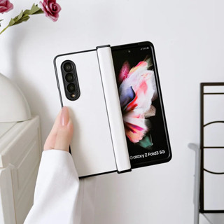 SAMSUNG 韓國時尚風潮手機殼適用於三星 Galaxy Z Fold 6 5 4 3 ZFold6 質感鉸鏈保護套