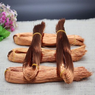 手工diy串珠用銅線 編織琥珀招財樹珍珠發財樹水晶搖錢樹銅絲0.43