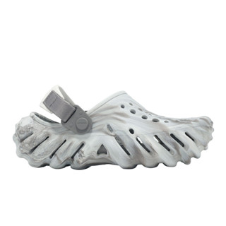 Crocs 卡駱馳 Echo Marbled 童鞋 中童鞋 月光灰 洞洞鞋 涼鞋 [YUBO] 2084641NL