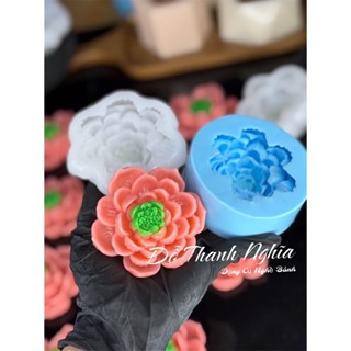 矽膠模具 - 盛開的泰國蓮花 - Code A Lotus 8 釐米 - 填充果凍 - 製作蠟燭 - 製作巧克力