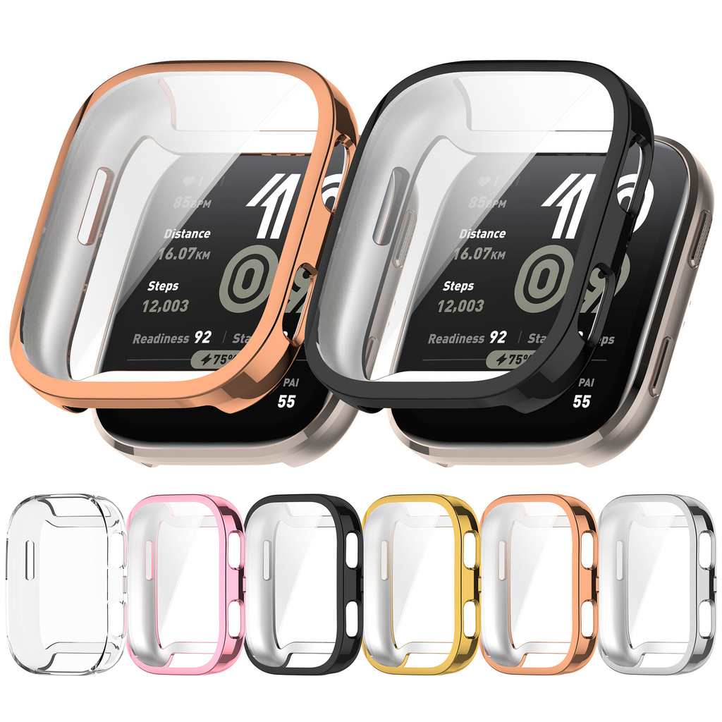 Amazfit Bip 6 保護殼防刮防摔電鍍 TPU 屏幕保護膜 Amazfit Bip6 智能手錶全保護殼