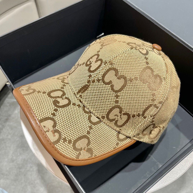 GUCCI6500 帽子男新款字母印花百搭時尚棒球帽女