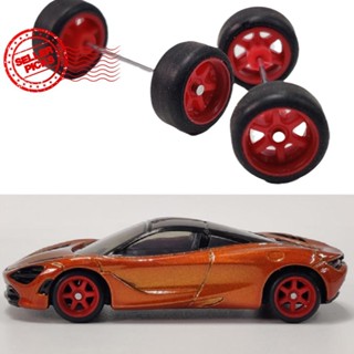 1:64 比例車輪車輪橡膠輪胎模型汽車改裝零件精品 P2r9 車輪