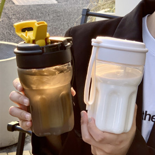 ❤️臺灣新品❤️水盃塑膠耐高溫夏季女生高顔值盃子帶吸管便攜網紅咖啡ins隨手盃熱賣中🎆🎆