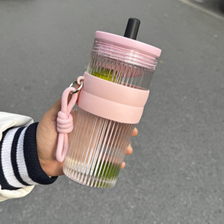 【水感生活館】高顔值手提咖啡杯 750ml便攜冰霸杯 女生ins風吸管水杯 大容量保冷杯 車載防漏隨行杯