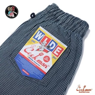 《美式工廠》美國 COOKMAN /Wide Chef Pants Hickory Navy