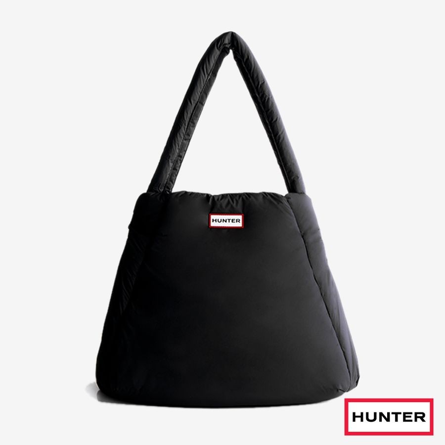 HUNTER無縫空氣大型托特包/ 黑色A eslite誠品