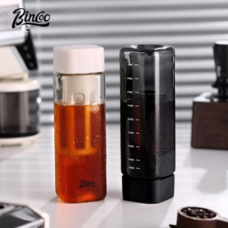 Bincoo 冷萃杯咖啡杯便攜式方形冷泡杯 Tritan 水杯咖啡萃取瓶 480ML