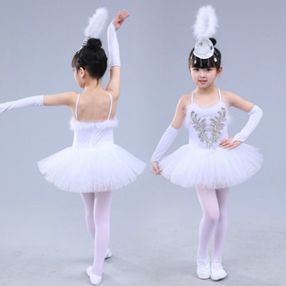 演出服錶演服兒童幼兒/女童白紗裙六一蓬蓬裙18小天鵝芭蕾舞裙t14舞蹈裙 LRXV