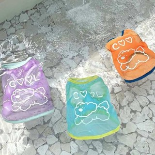 水冷背心 排汗背心 水冷衣 寵物狗狗衣服涼涼衣抗紫外線狗狗防曬衣泰迪貓咪泰迪比熊降溫背心