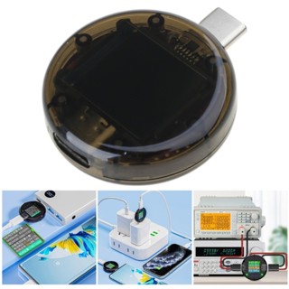GOO USB C測試儀彩屏數字萬用表USB C電壓電流電壓表電流表檢測器DC4 5-50V 0-6A