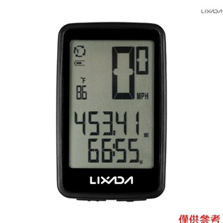 Lixada USB 可充電無線自行車自行車電腦帶自行車車速表里程錶