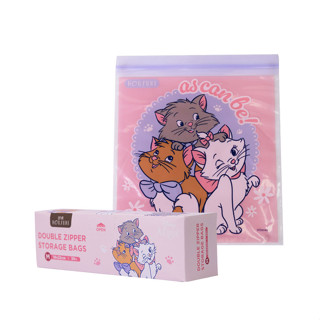 HOUSUXI迪士尼瑪麗貓雙夾鏈保鮮袋/ M/ 20入/ 盒 eslite誠品