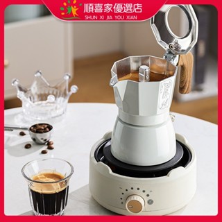 【優選】Bincoo雙閥摩卡壺意式濃縮煮咖啡壺萃取家用咖啡戶外露營裝備器具220V
