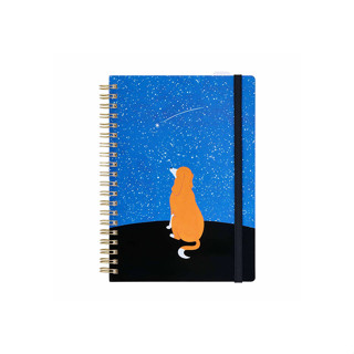 KING JIM HITOTOKI NOTE手帳筆記本/ 線圈款/ 漫畫尺寸/ 星空/ 濵佳江設計款 eslite誠品