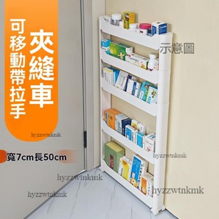 附發票💟廚房收納抽拉式電器置物架 電器櫃 抽屜櫃7cm公分門後縫隙窄縫夾縫置物架 極窄超薄收納櫃窄款 抽拉架 收納櫃
