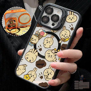 可愛烏薩奇 磁吸防摔殼 金屬鏡頭支架 磁吸手機殼 iPhone 16 15 14 13 12 11 Pro Max防摔殼