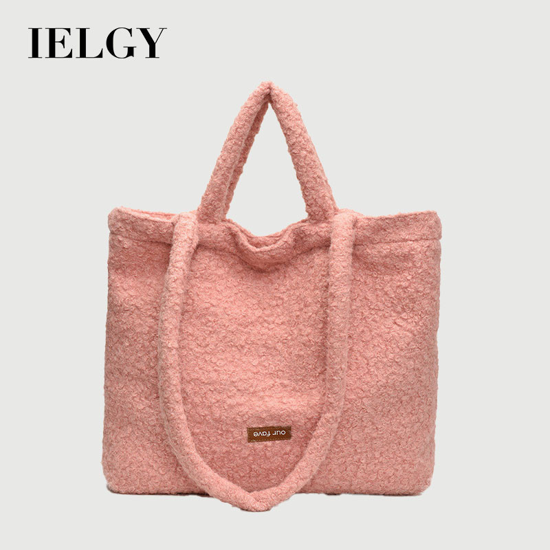 IELGY   毛呢包 大容量秋冬休閒單肩韓版托特包