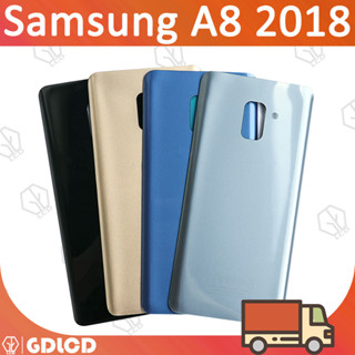 SAMSUNG 適用於三星 Galaxy A8 2018 A530 A8+ A8 plus A730 電池蓋後門後玻璃外