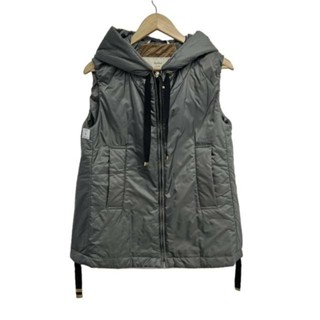Max Mara PWA A M th H R 羽絨服 背心 女用 灰色 拉鍊式 日本直送 二手