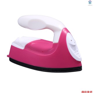 [新]--迷你手持式服裝熨斗不粘便攜式電子熨斗,適用於美國插頭的 Diy 藝術和工藝