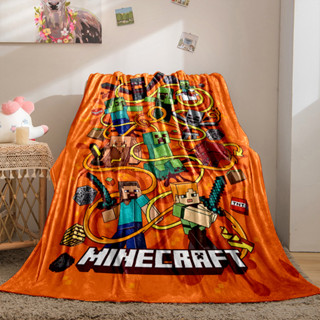 3D Minecraft 毯子沙發套毯子柔軟法蘭絨毯子舒適家居旅行毯子