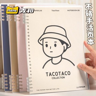 TacoTaco活頁筆記本B5可拆卸線圈高顏值本子學生記事本20250419