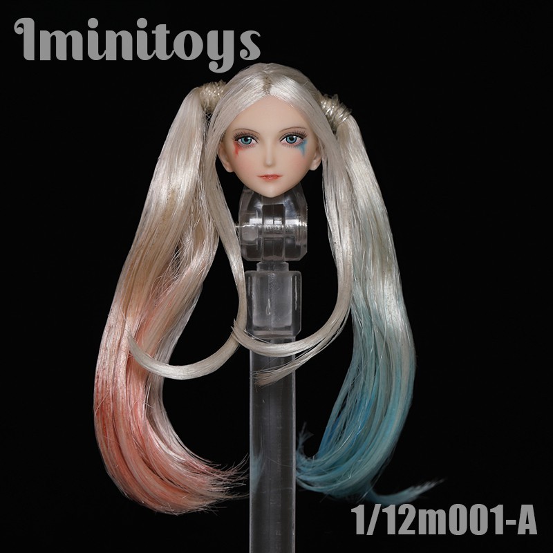 【高檔】現貨 Iminitoys 1/12 m001 動漫美女頭雕 可愛美少女 女兵人四款