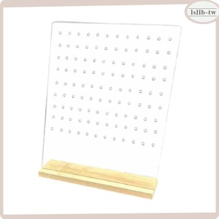 【LsllbTW】亞克力耳環展示架耳環展示釘板易於組裝耳環收納架,適合家庭使用珠寶