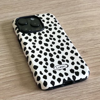 韓系ins風波點豹紋保護殼適用於 iPhone 11 15Pro 14ProMax 7plus 13Pro 16ProM