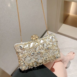 高檔金色晚宴包奢華宴會包高階名媛小包包禮服伴娘包結婚女士包包 單肩包 側揹包 斜挎包 女包 時尚女包 大容量 旅行包