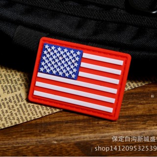 [定製魔術貼補丁] HK American Flag PVC 3D Velcro Patch /徽章/臂章/徽章裝飾夾克