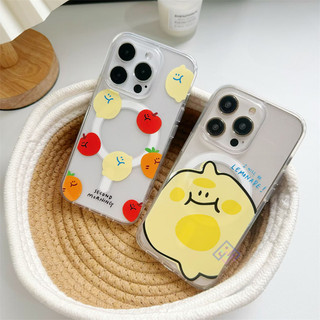 ins小檸檬 magsafe磁吸適用iPhone15promax i14 i13 i12 i11 16E手機殼plus