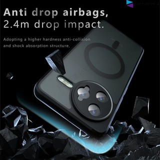 磨砂護甲Magsafe磁吸充電手機殼 小米POCOF7Ultra POCOX8ProMax 膚感半透明全包軍工防摔保護殼