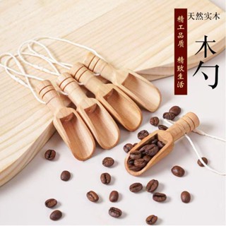 咖啡豆量勺 咖啡豆匙 咖啡勺 實木 家用木勺 茶葉勺 咖啡豆勺量鹽勺茶匙木勺環保無漆迷你勺子超小