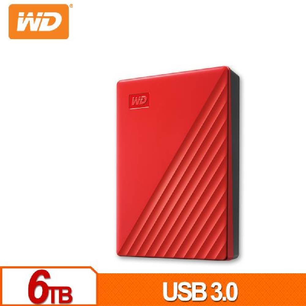WD 威騰 My Passport 6TB(紅) 2.5吋行動硬碟