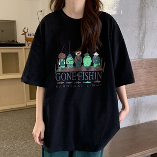 愛依依 中長款上衣 大碼女裝 短袖T恤 中大尺碼上衣M-4XL夏季胖mm時尚顯瘦寬鬆美式上衣-2609.