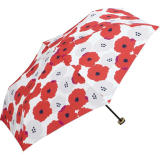 日本 Wpc. 晴雨兩用 UV80%折傘/ Pioni Red eslite誠品